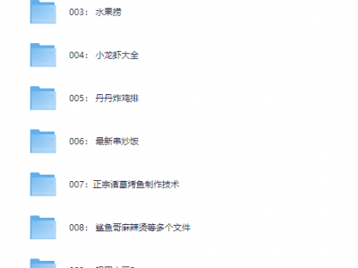 花了2.4万，全部买下来的小吃制作教程，适合小本创业学艺